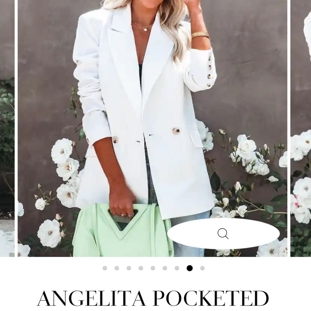 Vici white blazer